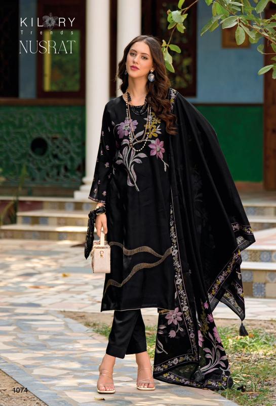 Kilory Nusrat Digital Foil Printed Salwar Kameez wholesale catalog