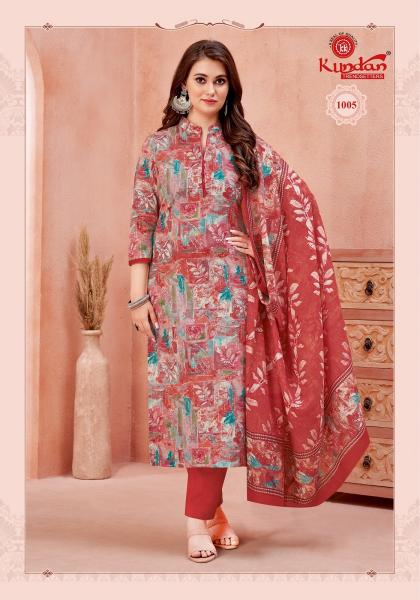 Kundan Pashmina Gold Vol 1 Cambric Cotton Printed Dress Material Wholesale catalog