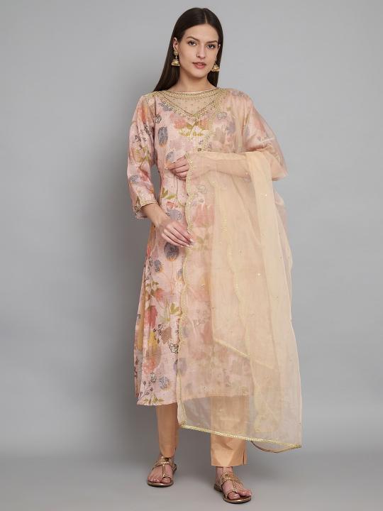 Label Khoj Organza Vol 1 kurti wholesale catalog