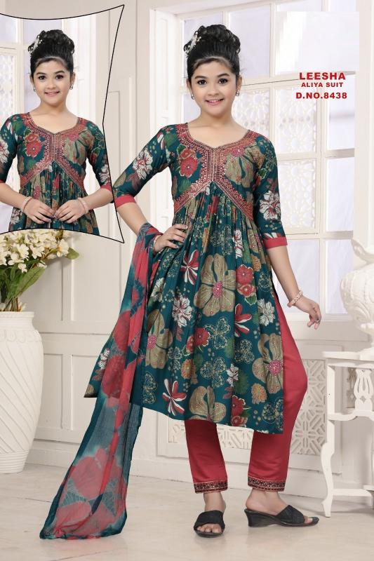 Leesha Aliya Suit 8438 Modal Printed Kids Wear wholesale catalog