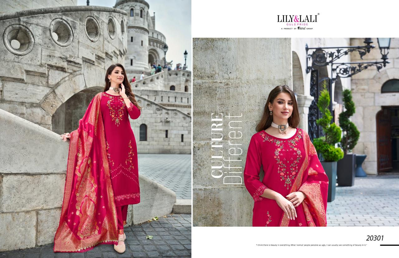 Lily And Lali Hasmeena Vol 3 Kurti Bottom With Dupatta wholesale catalog