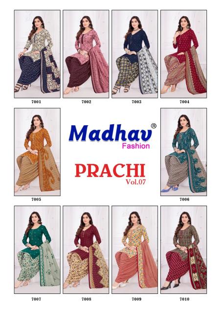 Madhav Prachi Vol 7 Cotton Printed Dress Material wholesale catalog