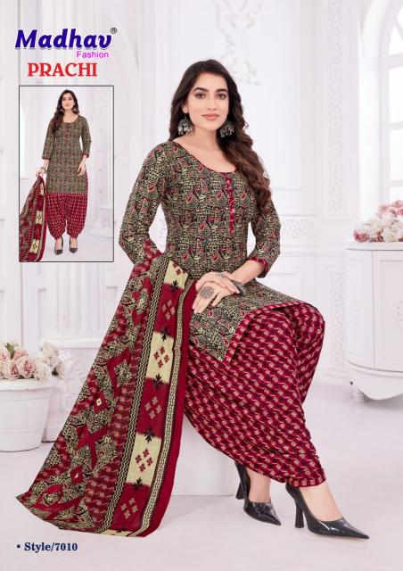 Madhav Prachi Vol 7 Cotton Printed Dress Material wholesale catalog