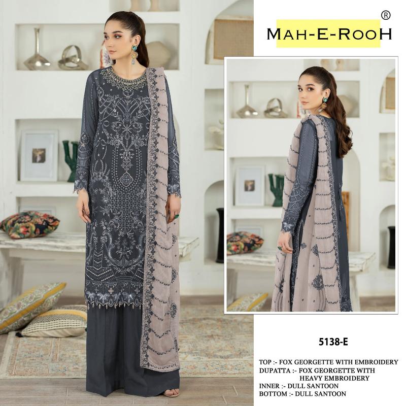 Mah E Rooh 5138 A To E Georgette Salwar Suit wholesale catalog