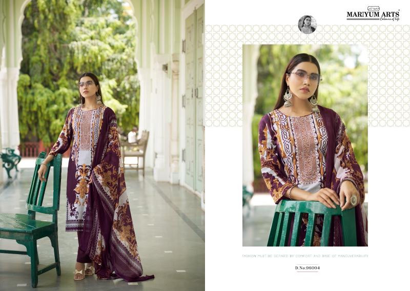 Mariyum Mahfoozhah Cotton Printed Dress Material Wholesale catalog