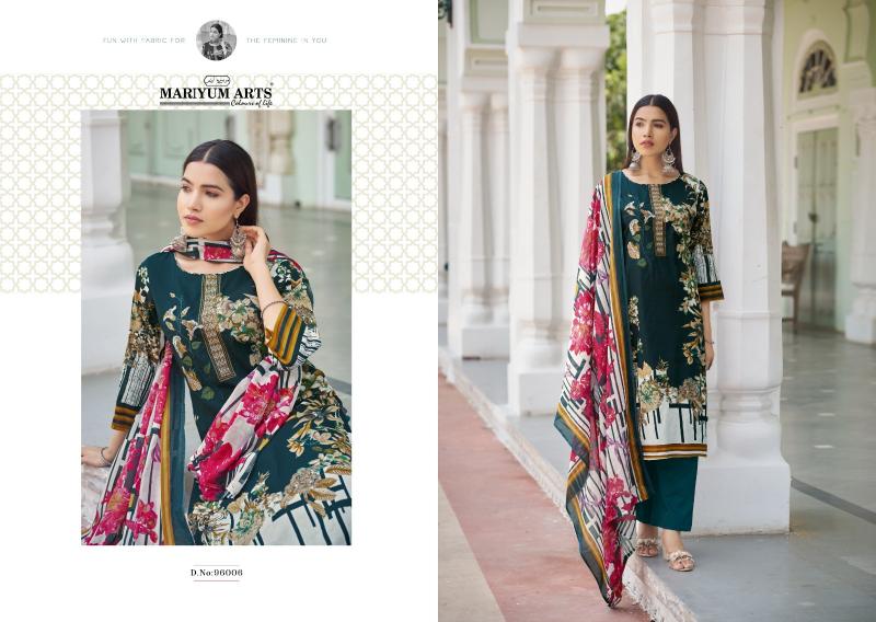 Mariyum Mahfoozhah Cotton Printed Dress Material Wholesale catalog