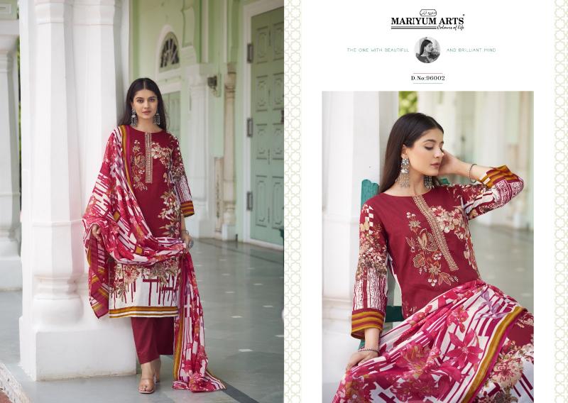Mariyum Mahfoozhah Cotton Printed Dress Material Wholesale catalog
