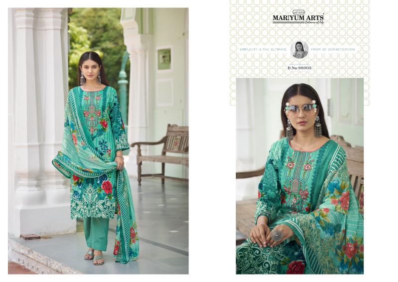Mariyum Mahfoozhah Cotton Printed Dress Material Wholesale catalog