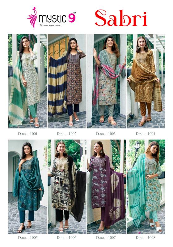 MYSTIC 9 SABRI  VOL 1 Kurti Wholesale catalog