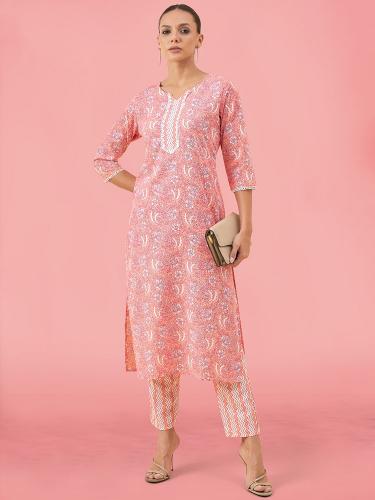 Navya 4 Casual Printed Cotton Kurti With Bottom wholesale catalog