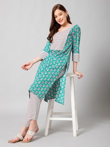 Navya 4 Casual Printed Cotton Kurti With Bottom wholesale catalog