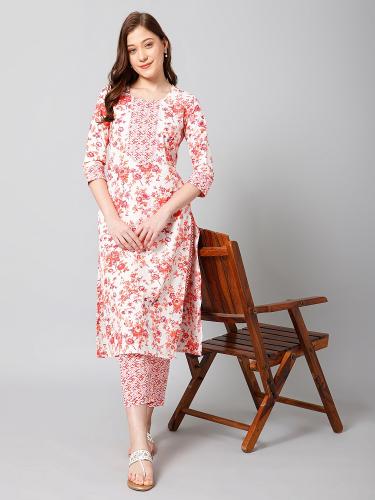 Navya 4 Casual Printed Cotton Kurti With Bottom wholesale catalog