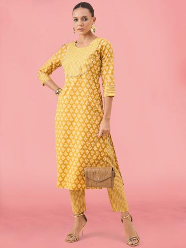 Navya 4 Casual Printed Cotton Kurti With Bottom wholesale catalog