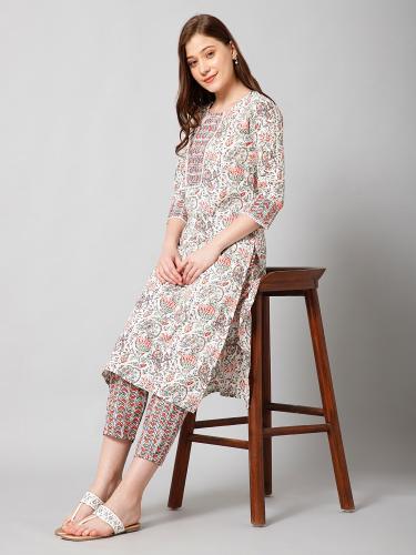 Navya 4 Casual Printed Cotton Kurti With Bottom wholesale catalog