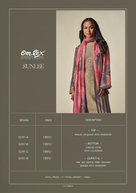 OMTEX SUNLEE  Salwar kameez  suits wholesale catalog