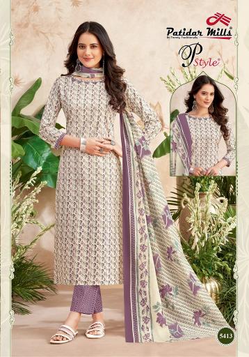 Patidar P Style Vol 54 Cotton Printed Dress Material wholesale catalog