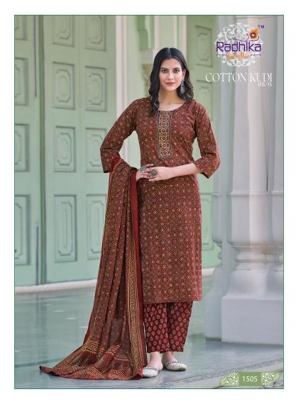Radhika Cotton Kudi Vol 15 KURTI Wholesale catalog
