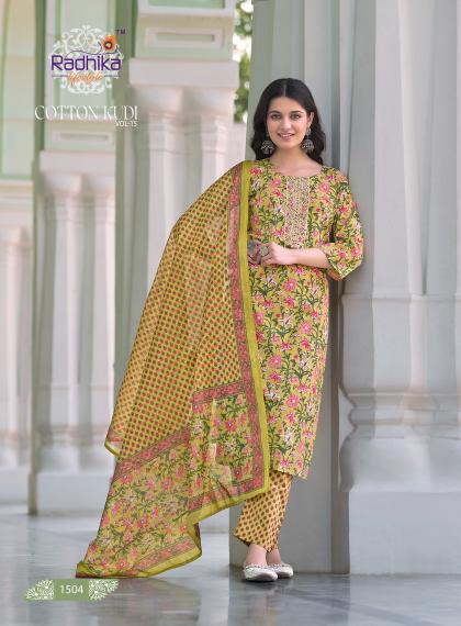 Radhika Cotton Kudi Vol 15 KURTI Wholesale catalog
