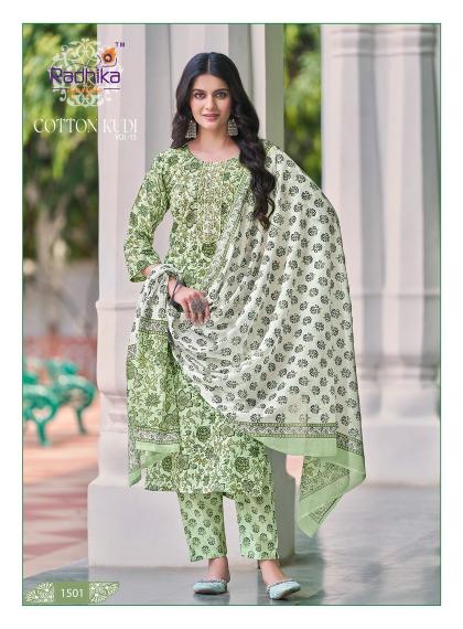 Radhika Cotton Kudi Vol 15 KURTI Wholesale catalog