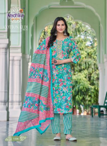 Radhika Cotton Kudi Vol 15 KURTI Wholesale catalog