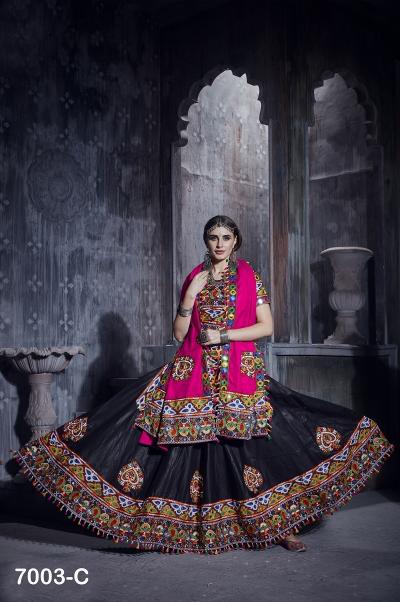 RAJWADI VOL -1 D - 7003 C NAVRATRI Lehenga CHOLI Wholesale catalog