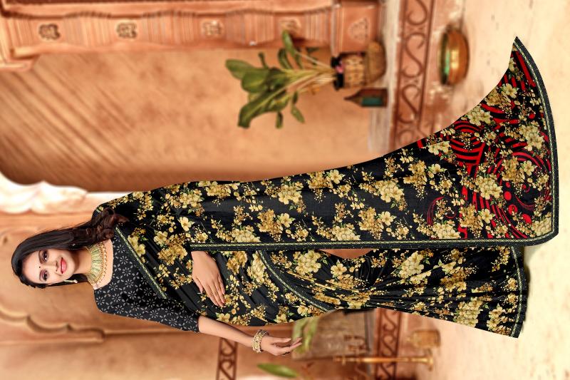 RASHI Renial fancy flower print Saree Wholesale catalog