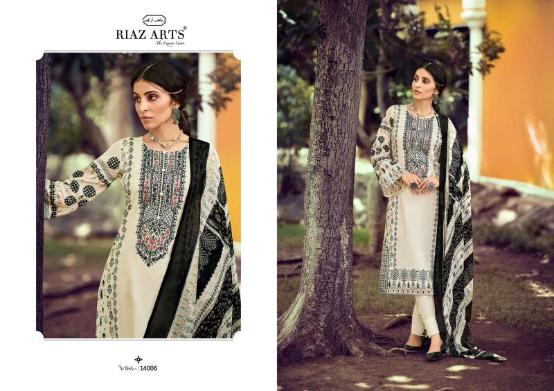 Riaz Arts The Artist Vol 3 Lawn Digital Printed Dress Material Wholesale catalog