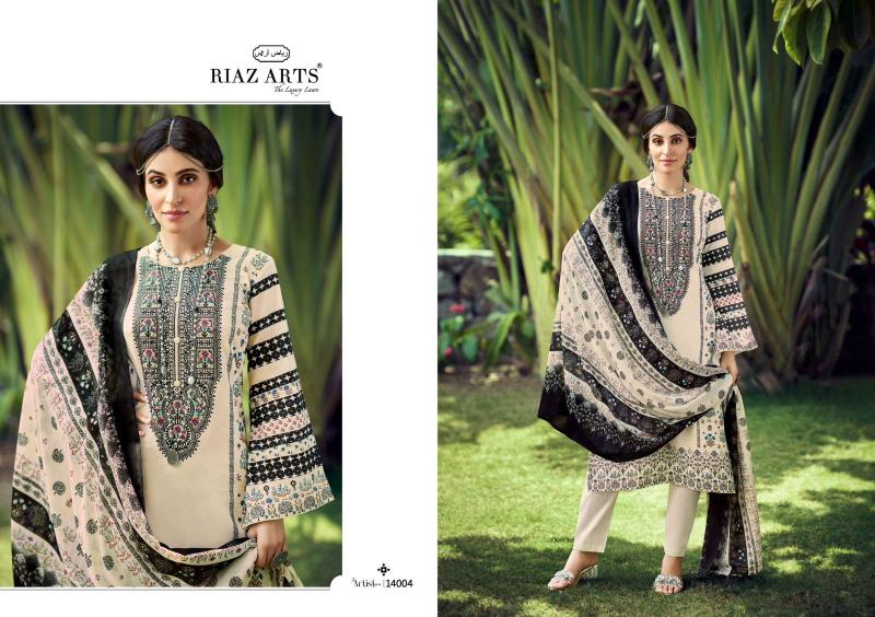 Riaz Arts The Artist Vol 3 Lawn Digital Printed Dress Material Wholesale catalog