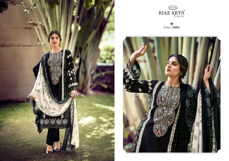 Riaz Arts The Artist Vol 3 Lawn Digital Printed Dress Material Wholesale catalog