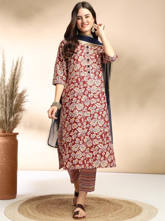 Riyana Vol 55 Polyester Printed Kurti Bottom With Dupatta wholesale catalog