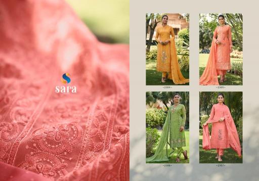 Sara Khwaab Georgette Designer Salwar kameez wholesale catalog