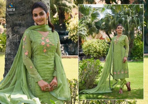 Sara Khwaab Georgette Designer Salwar kameez wholesale catalog
