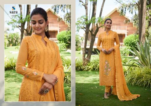 Sara Khwaab Georgette Designer Salwar kameez wholesale catalog