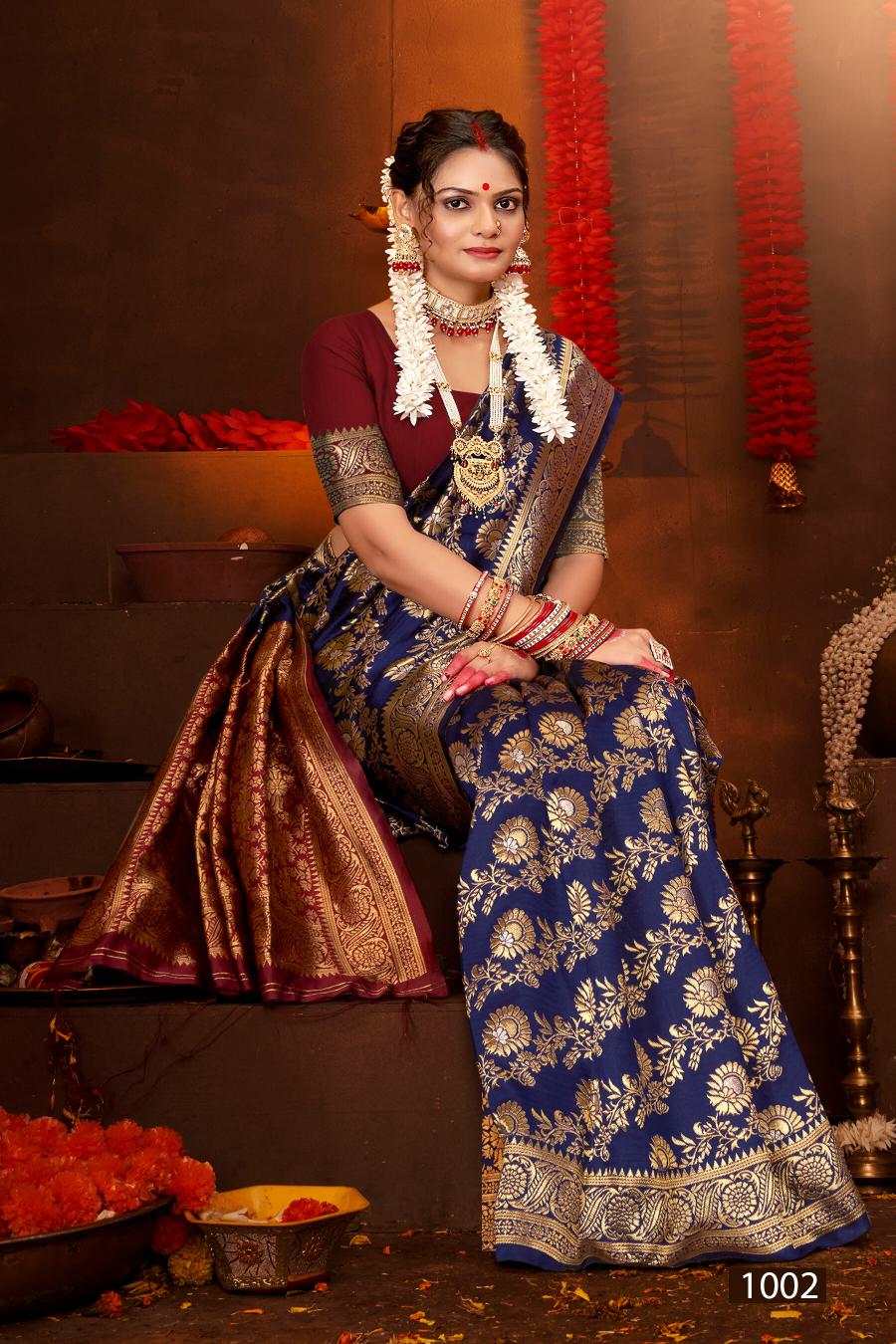 Saroj Anarkali vol.2 lichi silk saree in surat with price wholesale 