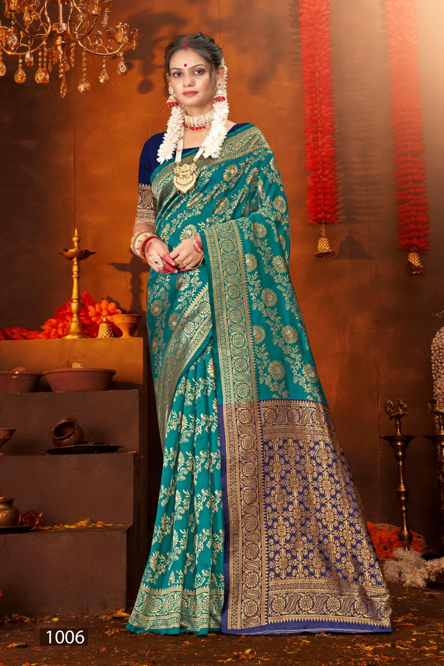 Saroj Anarkali vol.2 lichi silk saree in surat with price wholesale 