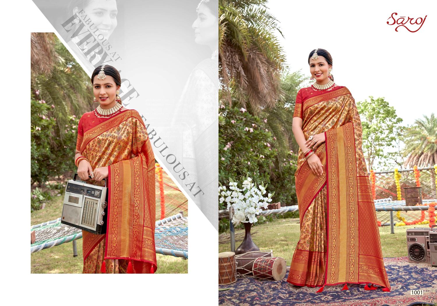 Saroj  Riwaayat silk Vol - 2 Jacquard silk Wholesale catalog    