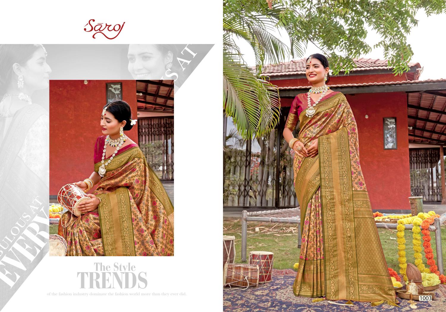 Saroj  Riwaayat silk Vol - 2 Jacquard silk Wholesale catalog    