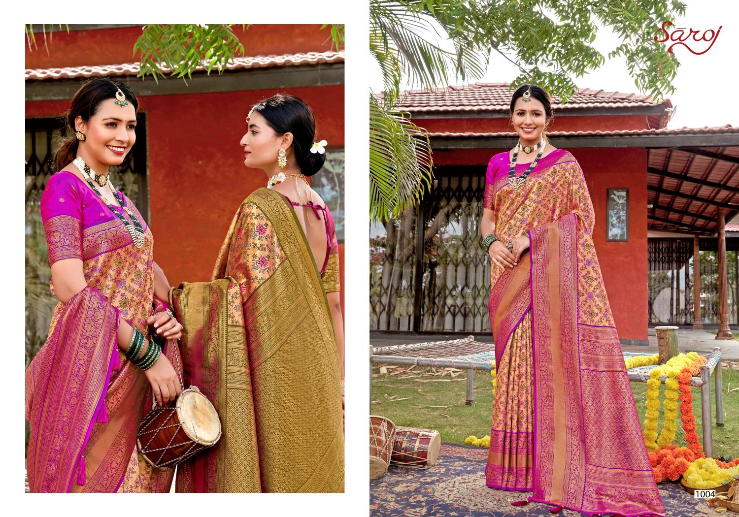 Saroj  Riwaayat silk Vol - 2 Jacquard silk Wholesale catalog    