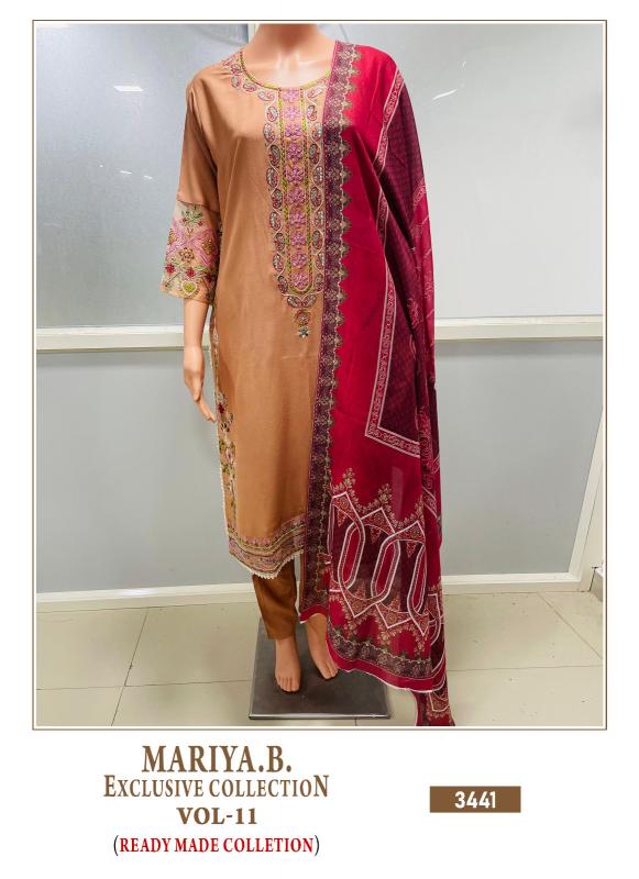 Shree Mariya B Exclusive 11 Ready Made Cotton Dupatta Pakistani Suit wholesale catalog
