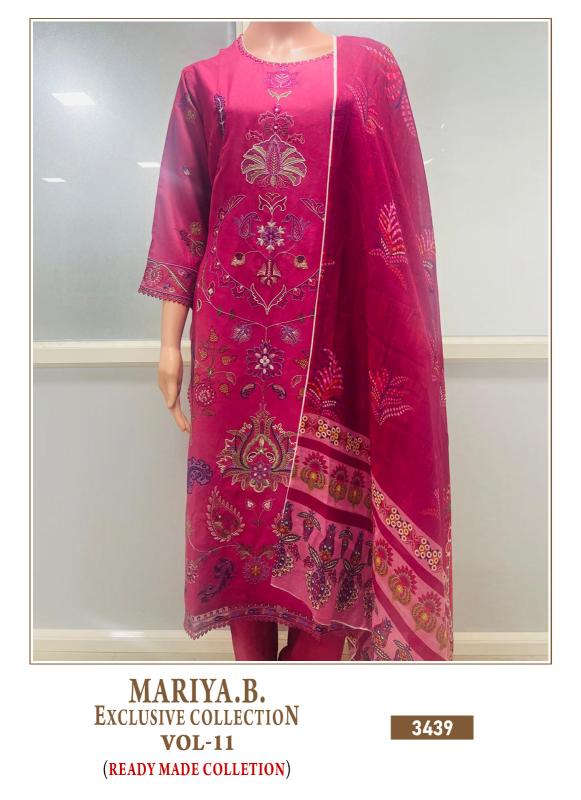 Shree Mariya B Exclusive 11 Ready Made Cotton Dupatta Pakistani Suit wholesale catalog