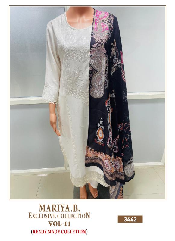 Shree Mariya B Exclusive 11 Ready Made Cotton Dupatta Pakistani Suit wholesale catalog