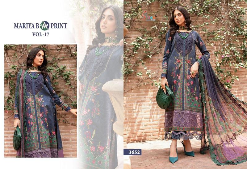Shree Mariya B M Print Vol 17 Cotton Dupatta Salwar Kameez Wholesale catalog