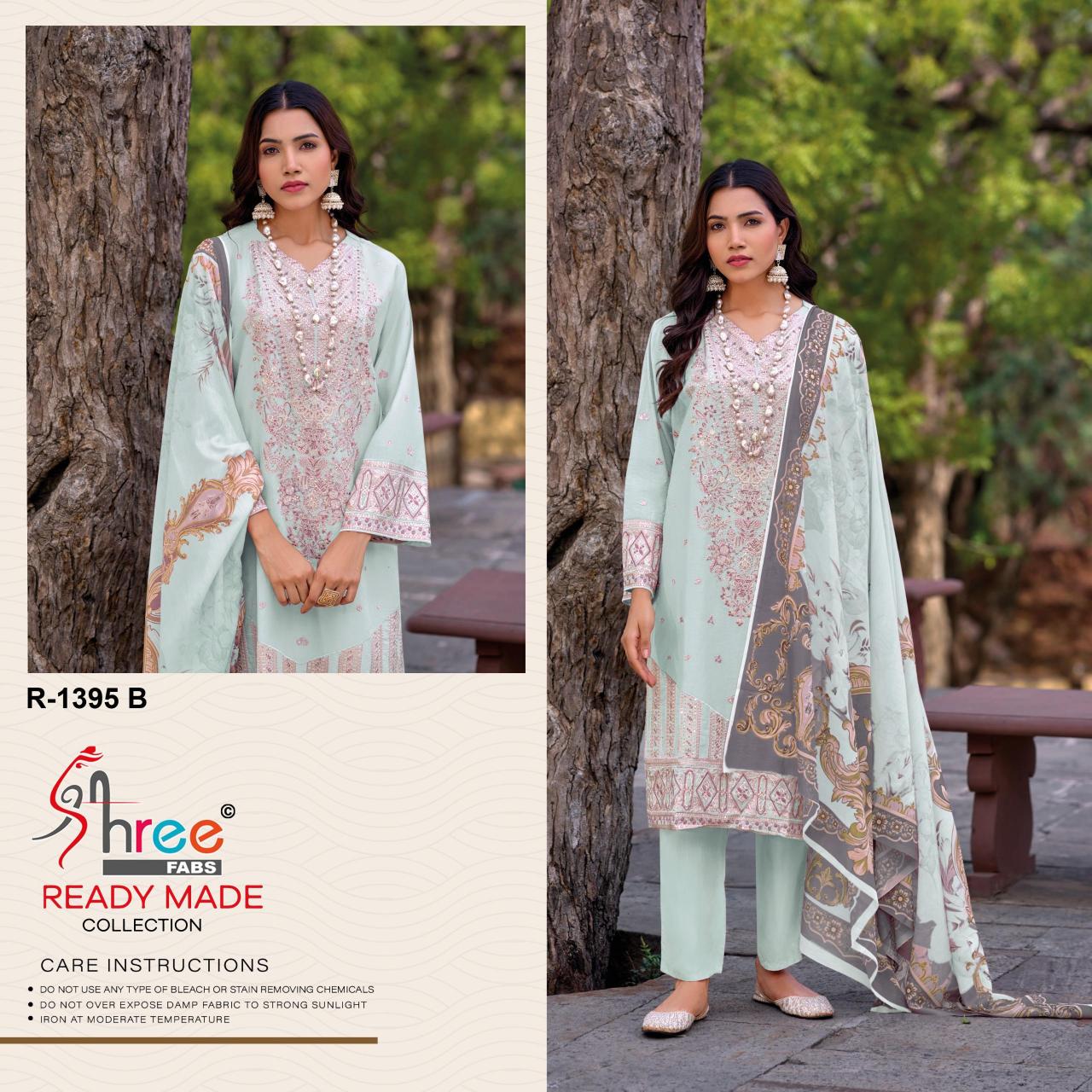 Shree R 1395 A To D Salwar Suits Wholesale catalog