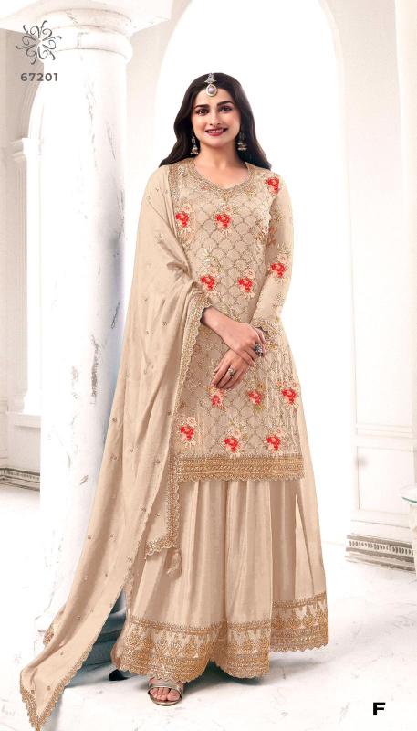 Sneh 67201 A to F Colors Chinon Embroidered Salwar Suit Wholesale catalog