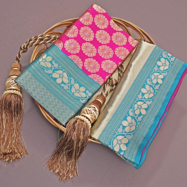 Soft Silk 4014 Lichi Silk Fancy Saree Wholesale catalog