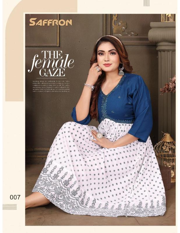 TRENDY SAFFRON KURTI Wholesale catalog
