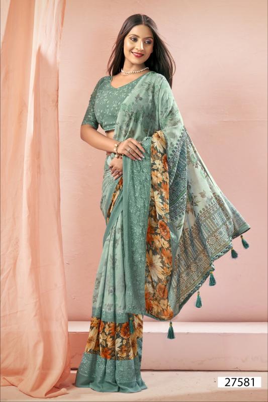 Vallabhi Neetu Georgette Digital Printed Saree wholesale catalog