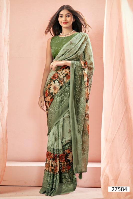 Vallabhi Neetu Georgette Digital Printed Saree wholesale catalog