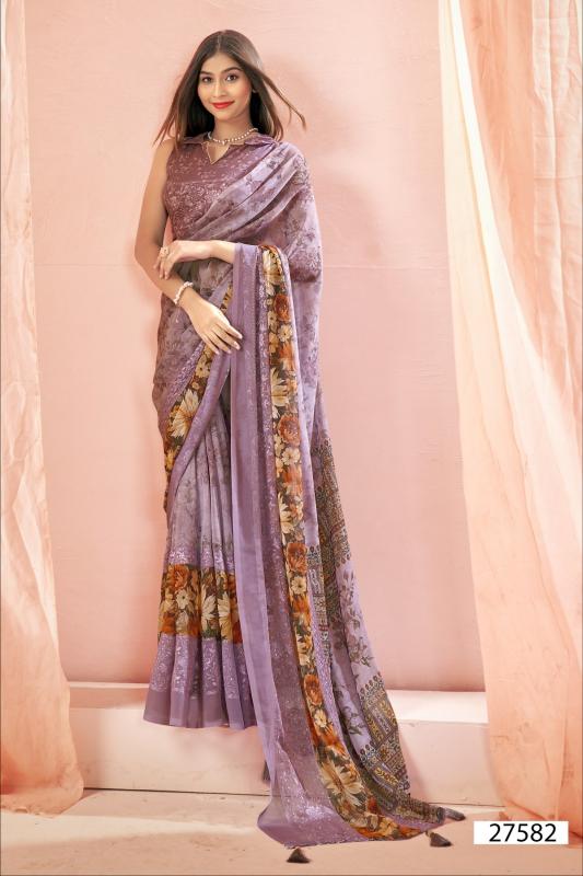 Vallabhi Neetu Georgette Digital Printed Saree wholesale catalog