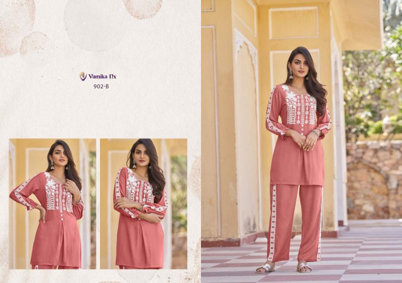 Vamika Nx Vintage Platinum Rayon Co Ord Set wholesale catalog